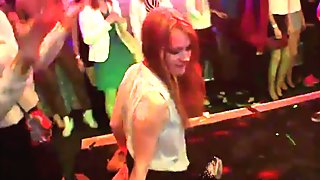 Frisky girls get completely crazy and undressed at hardcore party